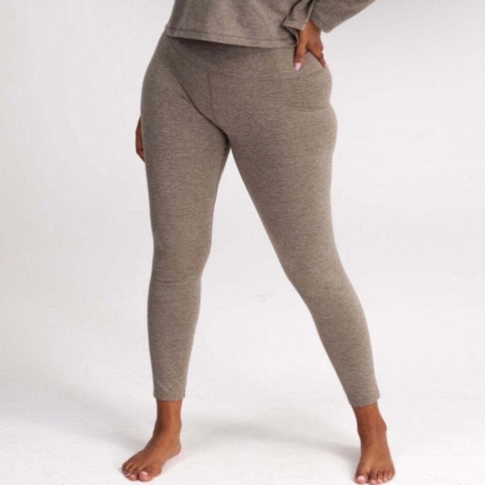 Girlfriend Collective ReSet Oat Leggings Athleisure Loungewear Women Medium